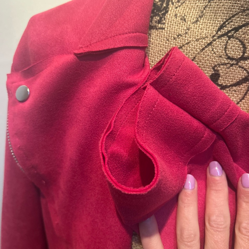 Bright Pink Moto Jacket - Women - Picture 5 of 6